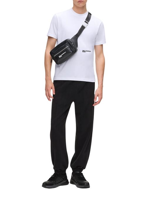 T-shirt bianca in cotone Karl Lagerfeld jeans | A4M17027100